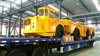 15 Ton Dump Truck Trailer With Wheels , Orange Mining Dump Truck
